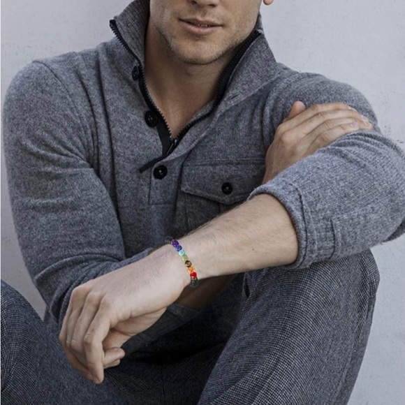 🆕New Lava Rock 7 Chakras Aromatherapy Essential Oil Diffuser Bracelet - Picture 2 of 6